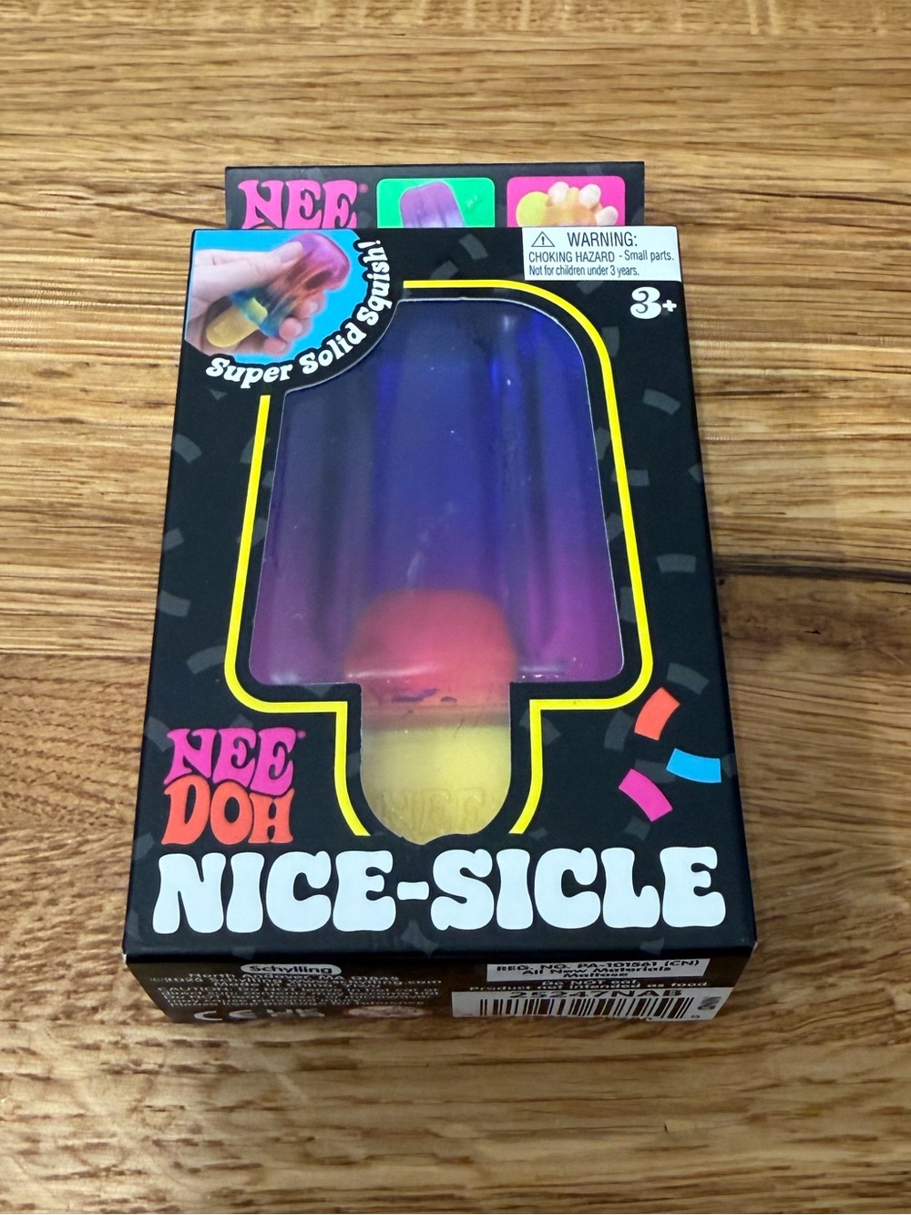 NeeDoh Nice-Sicle Purple Squishy Sensory Fidget Popsicle